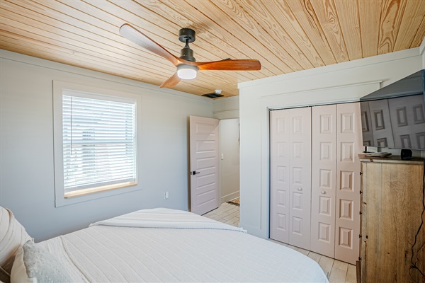 Second bedroom with king and smart TV
