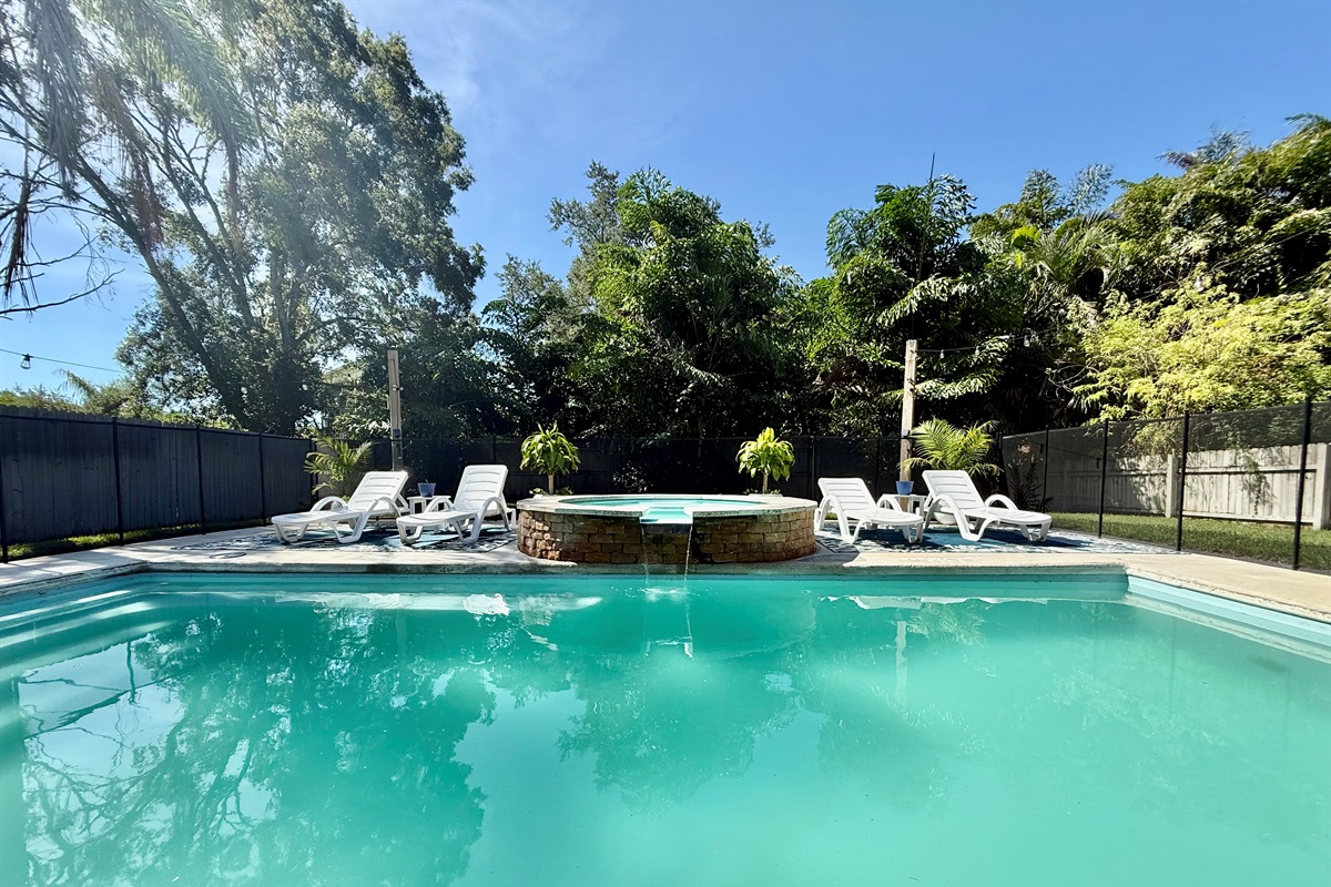 Jump in for a swim or sit back and relax under the sun.