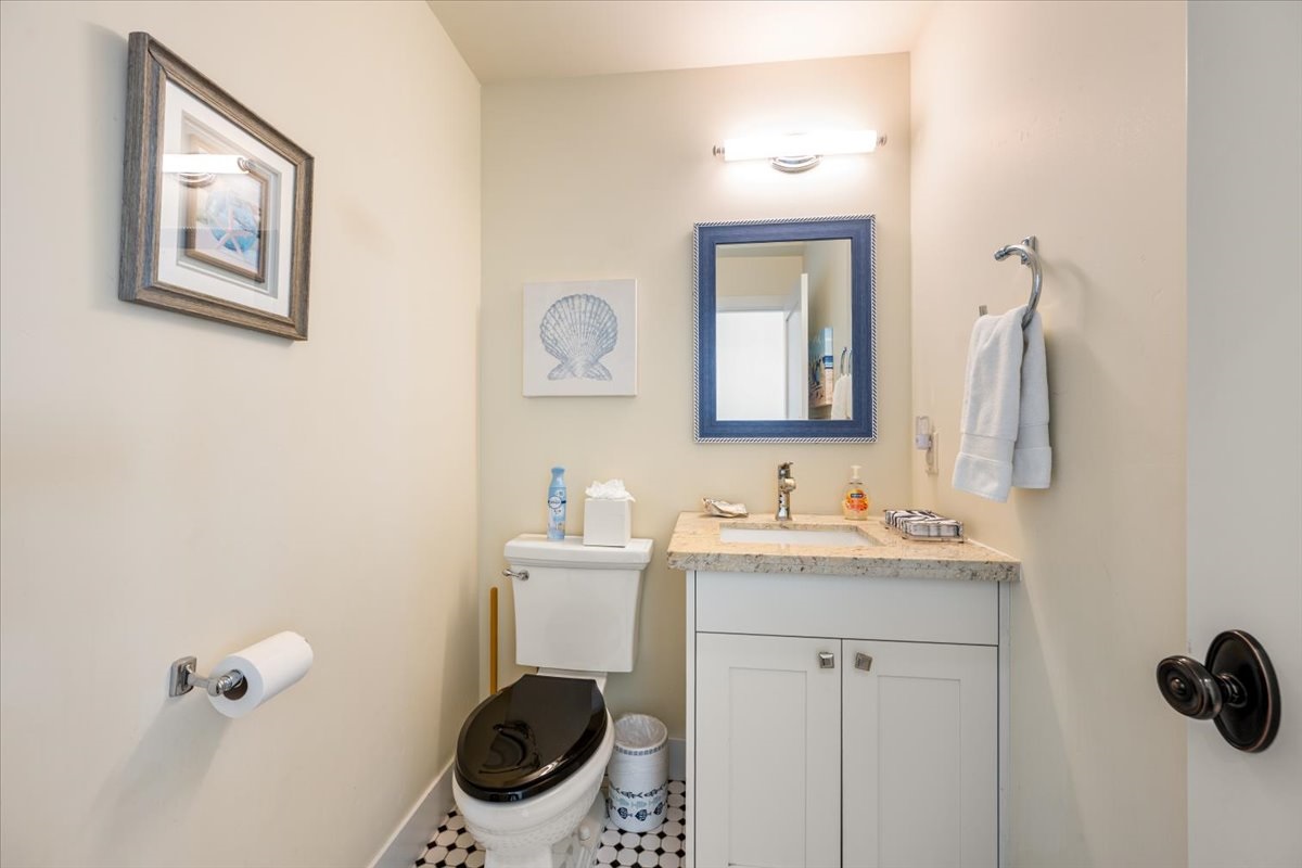 Half Bathroom in Hall