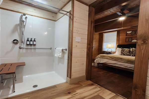 Grab rails in primary shower