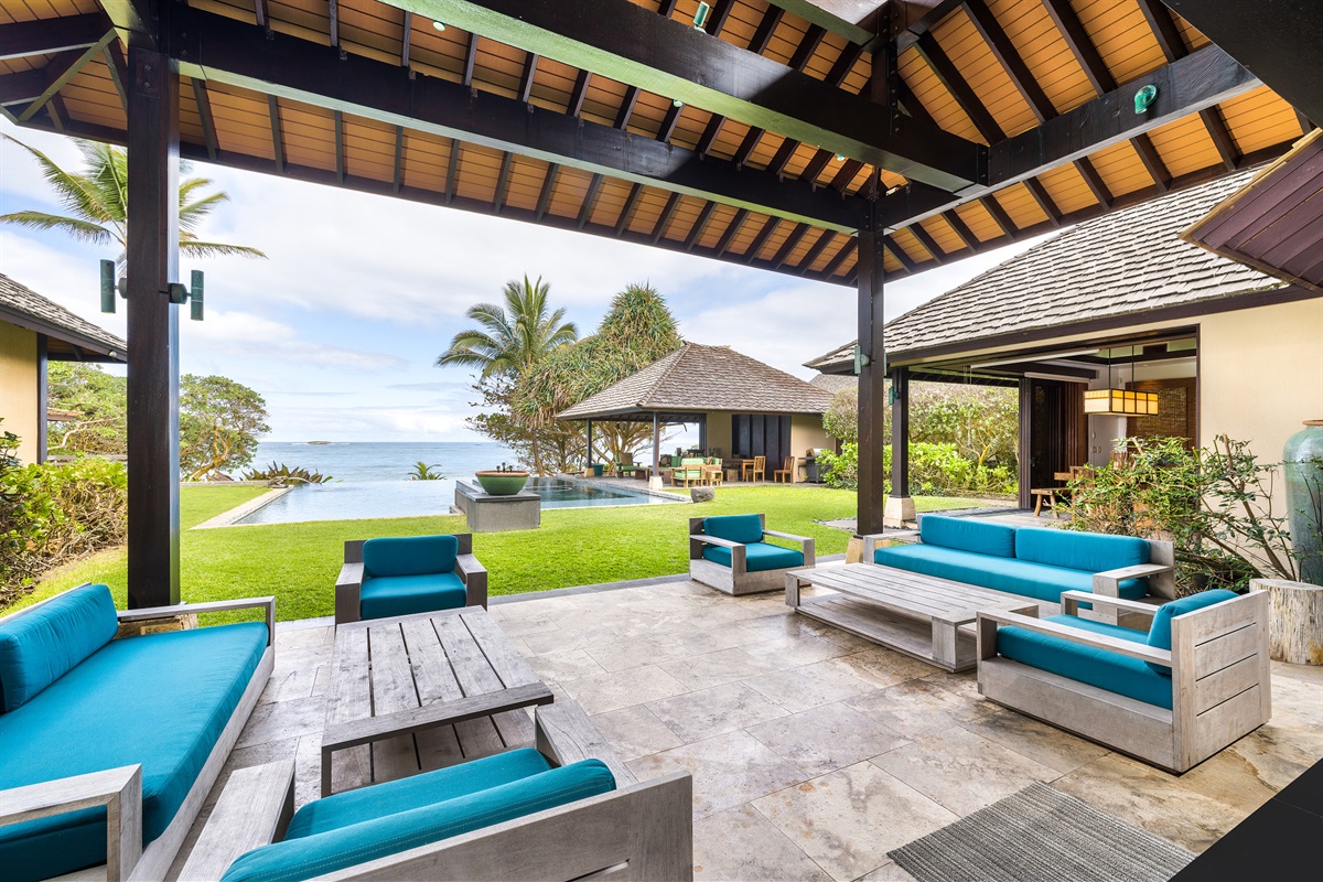 Enjoy time in the beautifully landscaped yard