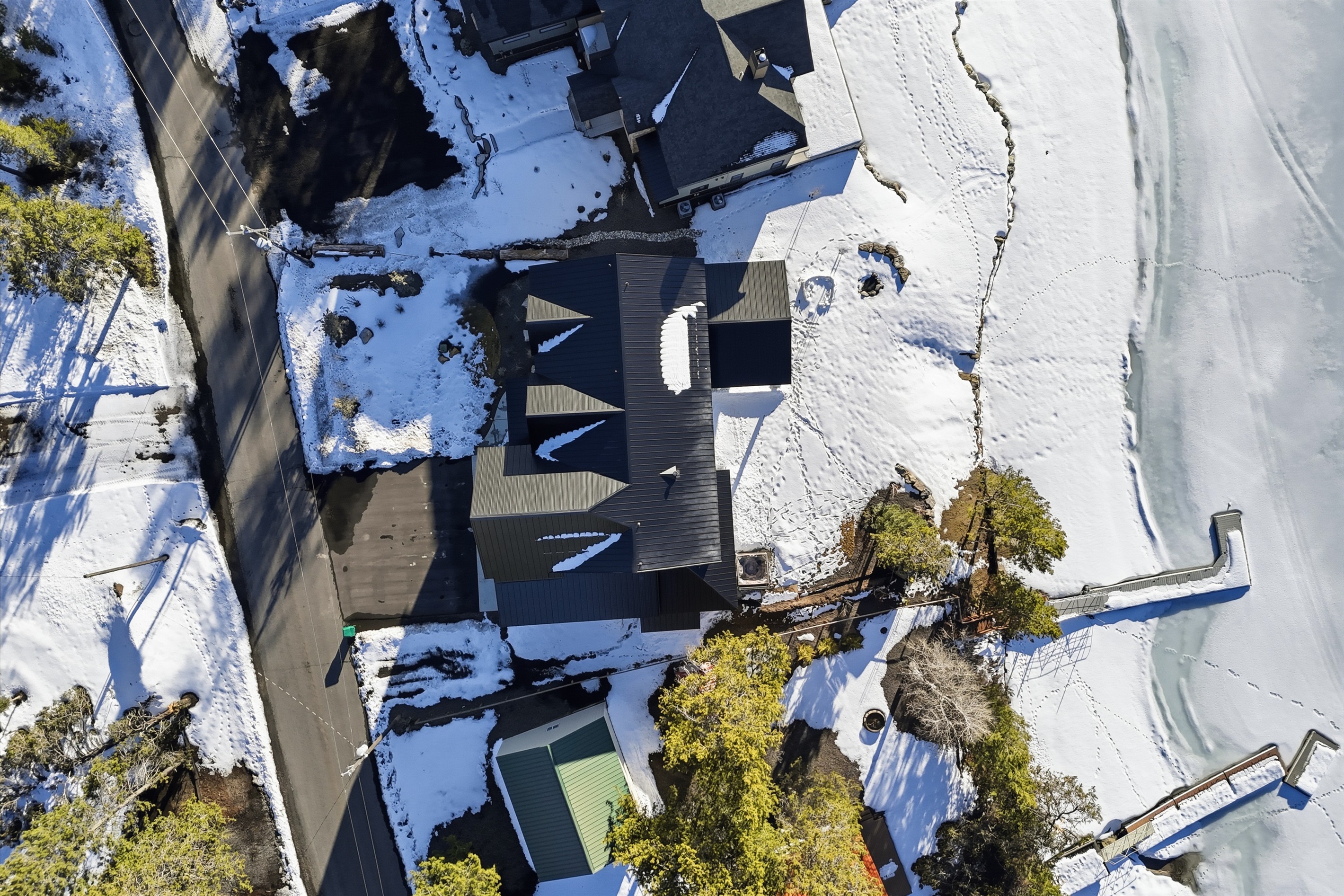 Stunning Aerial Perspective of Your Private Lakeside Paradise