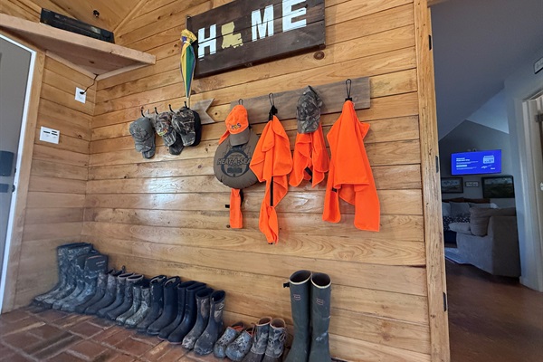 Borrow some boots and safety orange before setting off on your nature walk 