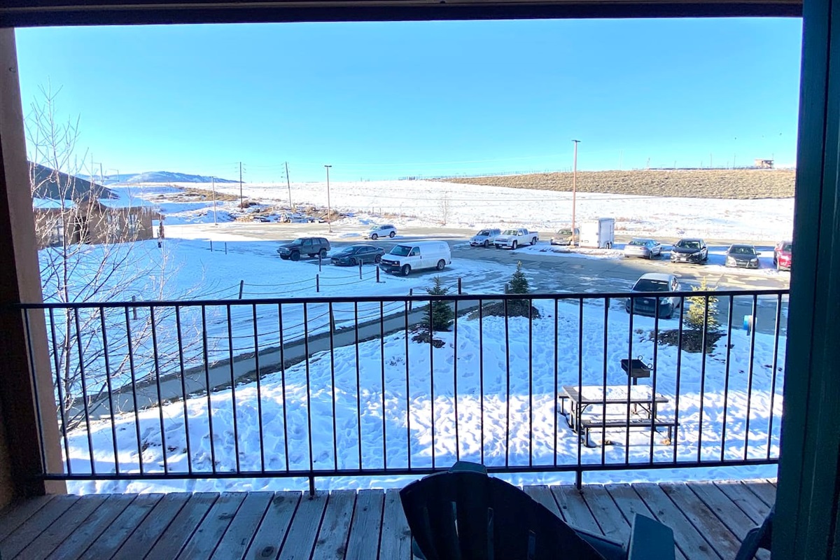 View from the balcony