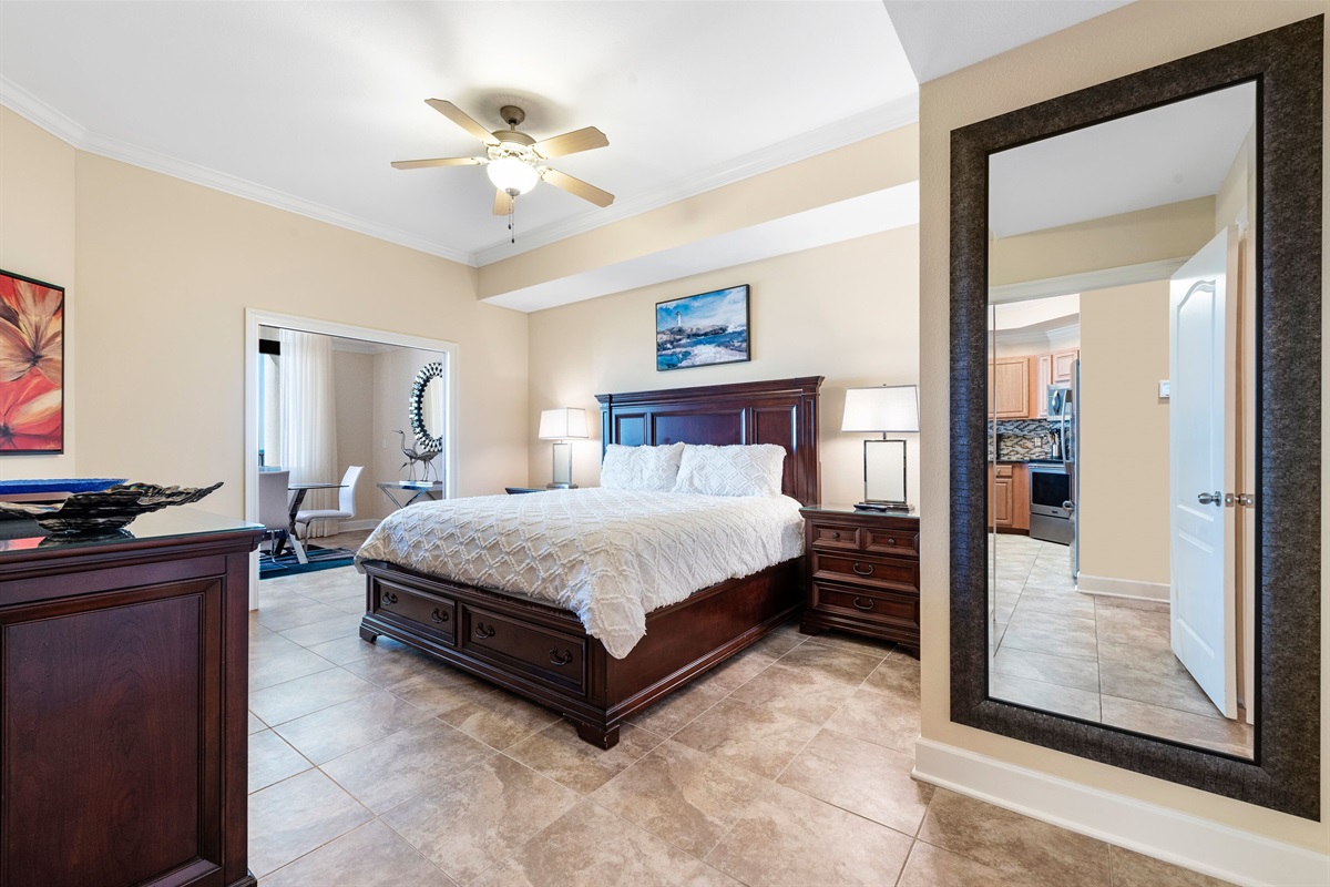 Primary Bedroom with balcony access