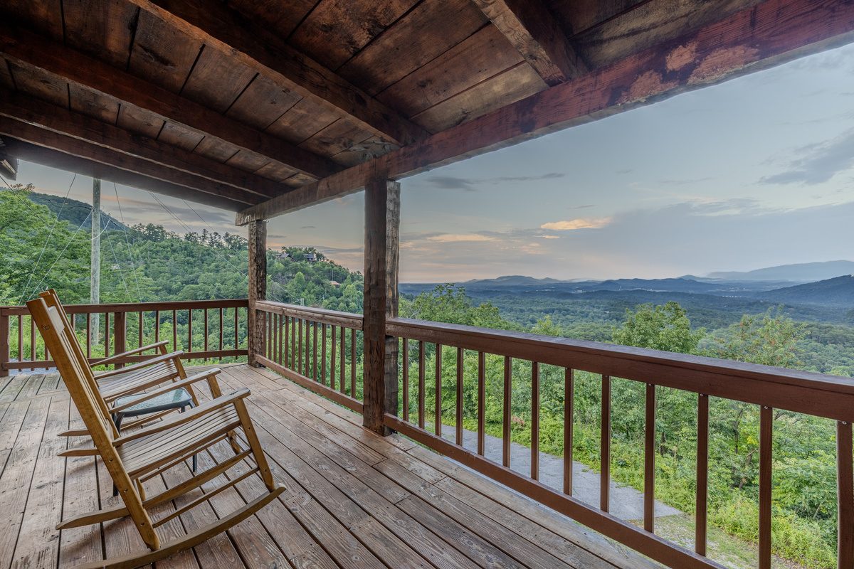 Rocking chairs with a front-row seat to the rolling hills
