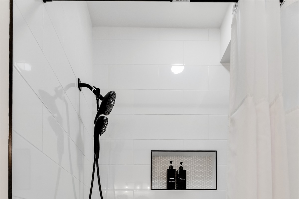 Second Level Full Bathroom 1: Shower and Tub combo