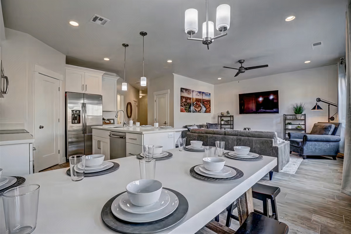 Open dining area.