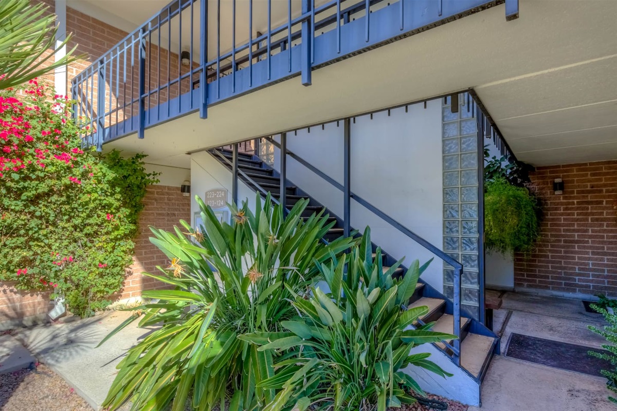 stairs to our unit