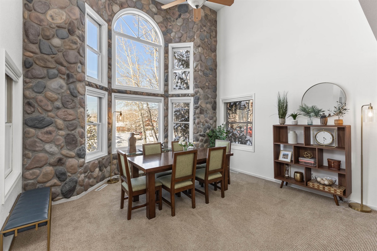Great Room with Ceiling Fan