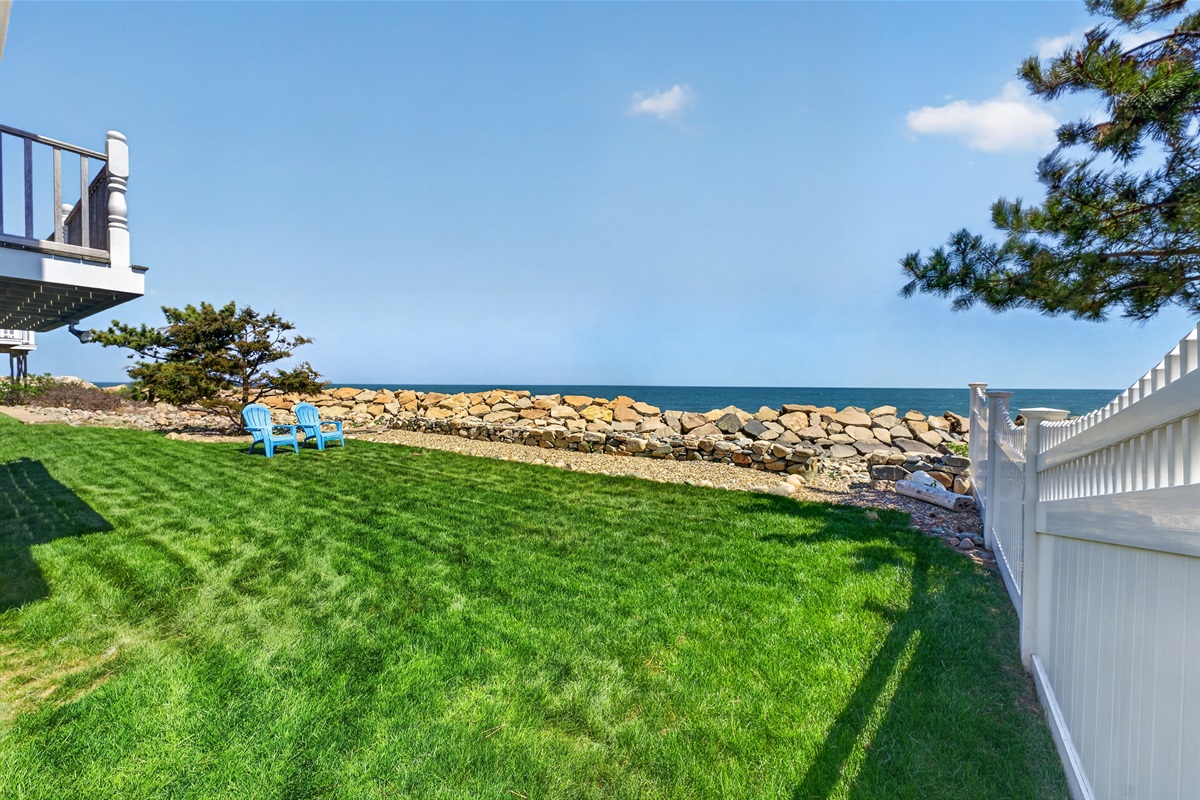 Unwind outdoors with calming ocean views all around.