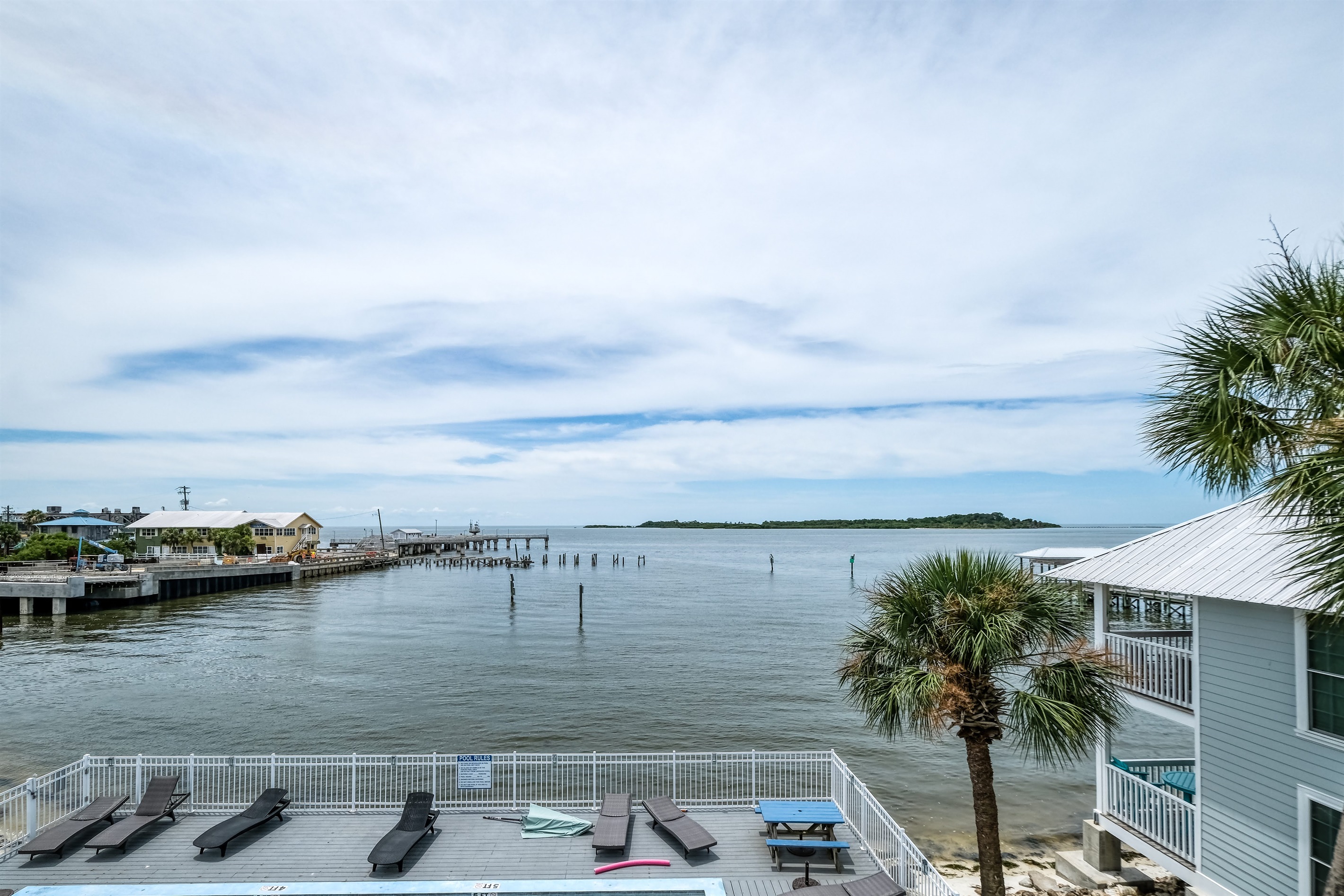 View of the Gulf from the porch