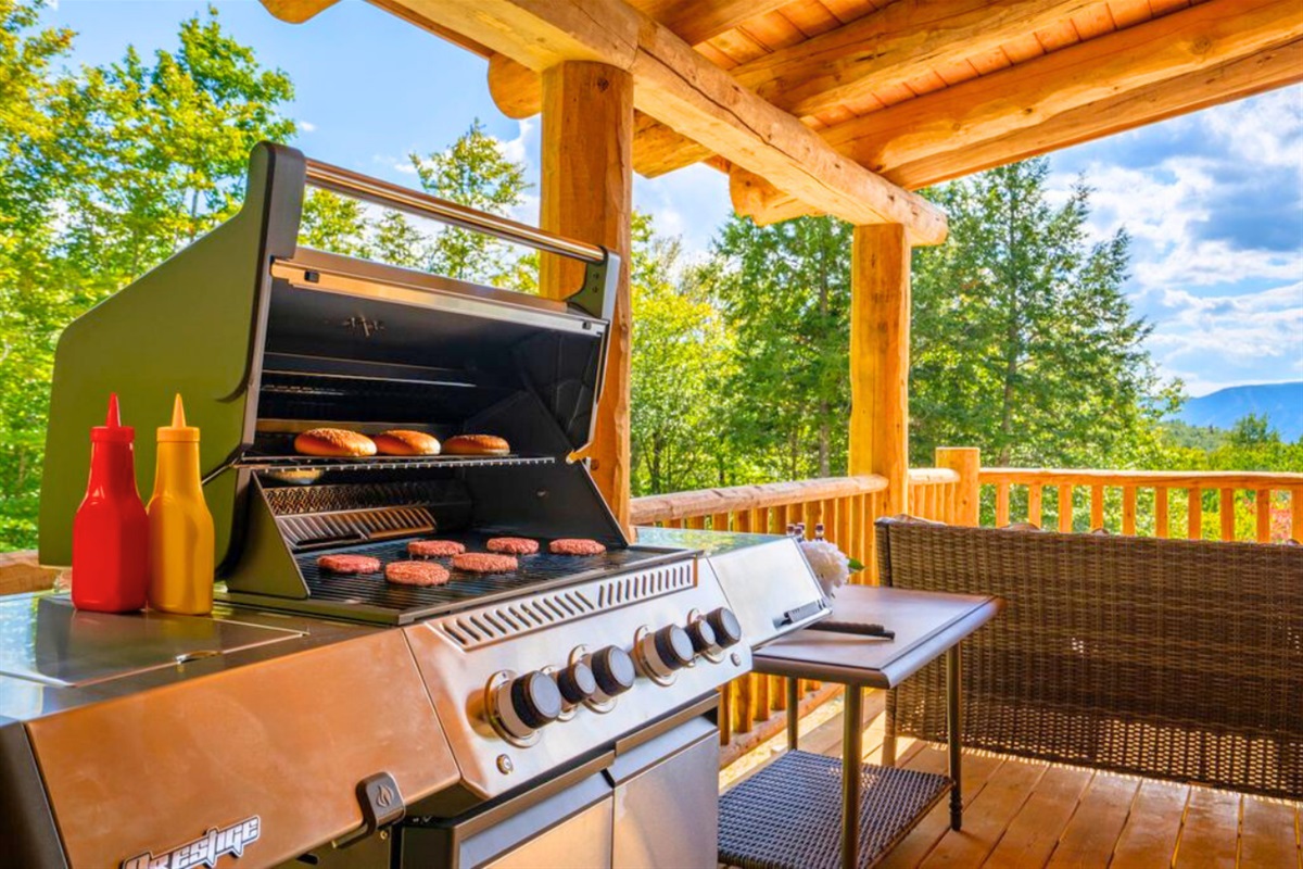 Fire up the grill and enjoy outdoor dining with family and friends.