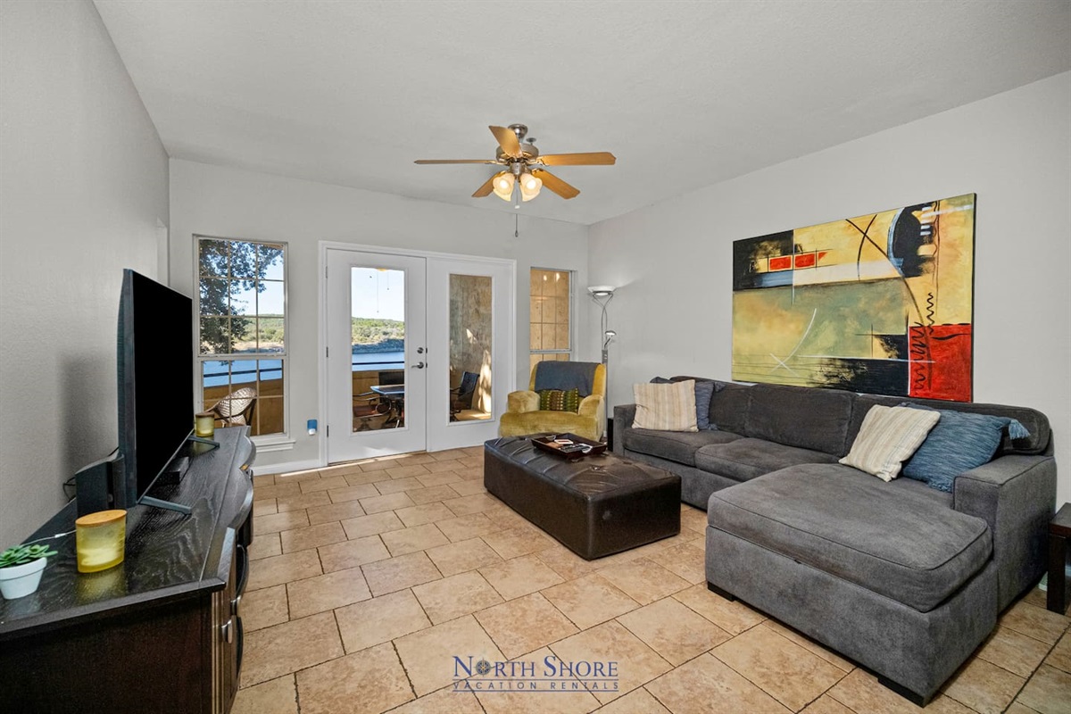 Open Living Area with HDTV