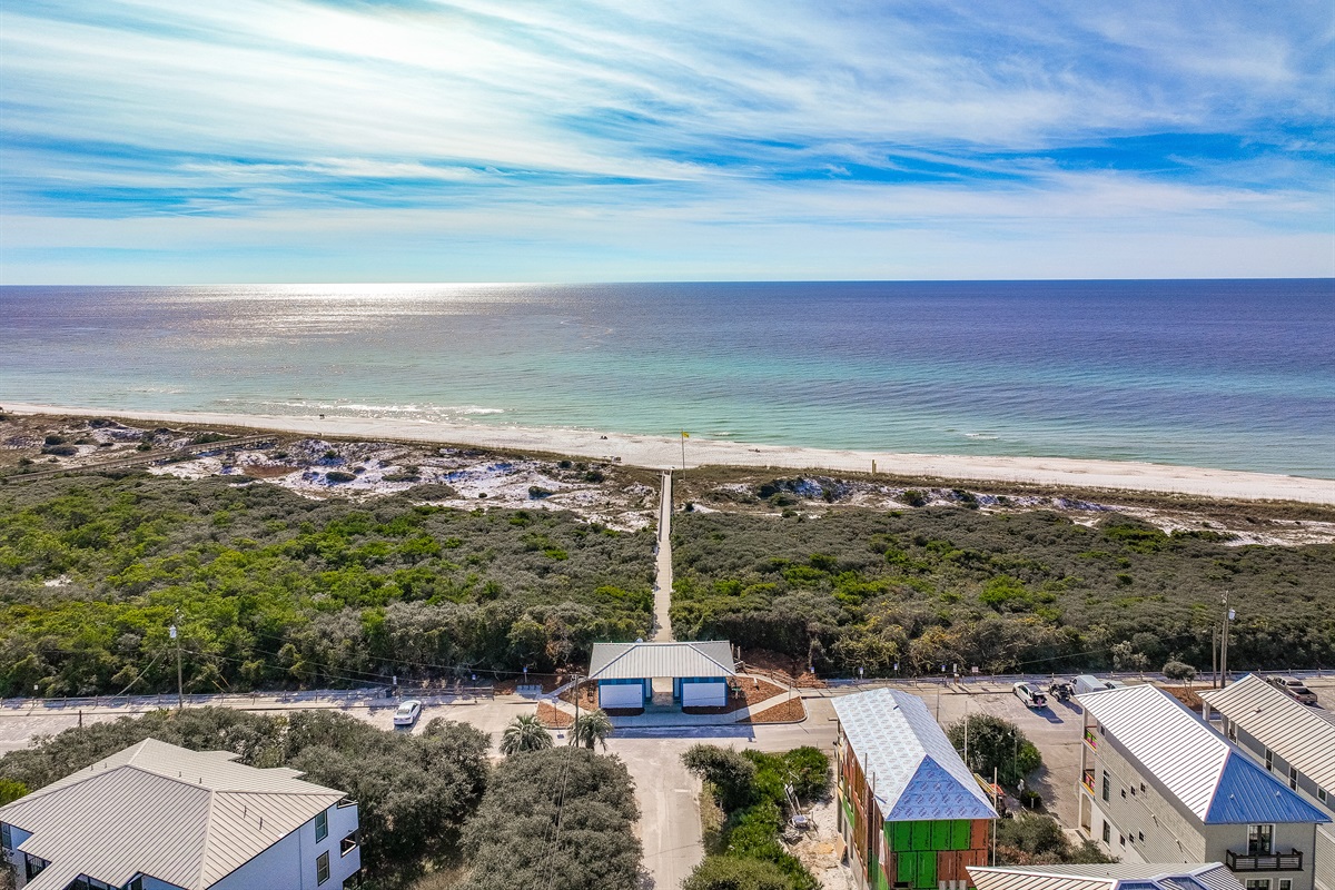 Public beach access is a short bike or walk away