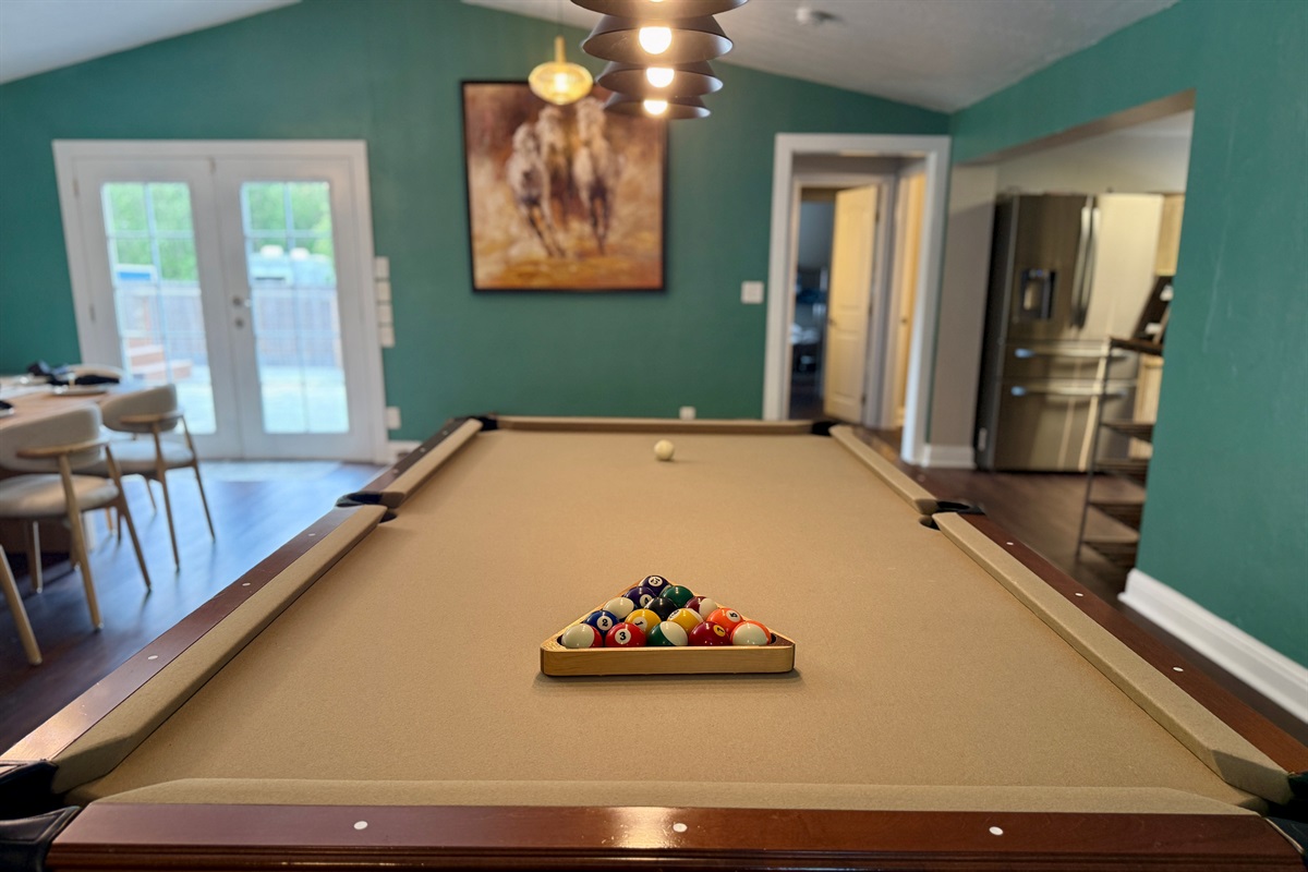 Friendly competition never gets old. Challenge someone to a game of pool and let the good times roll — rain or shine, there's always something fun happening inside.