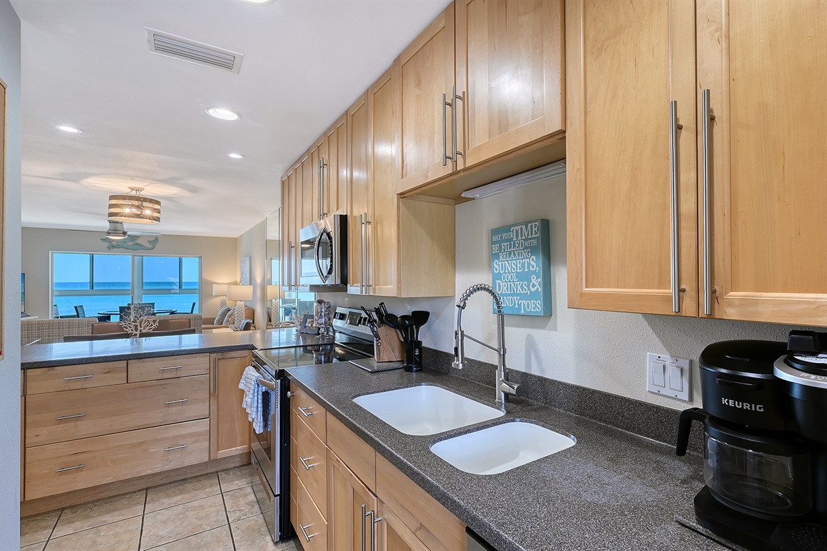 Kitchen upgrades and Gulf view