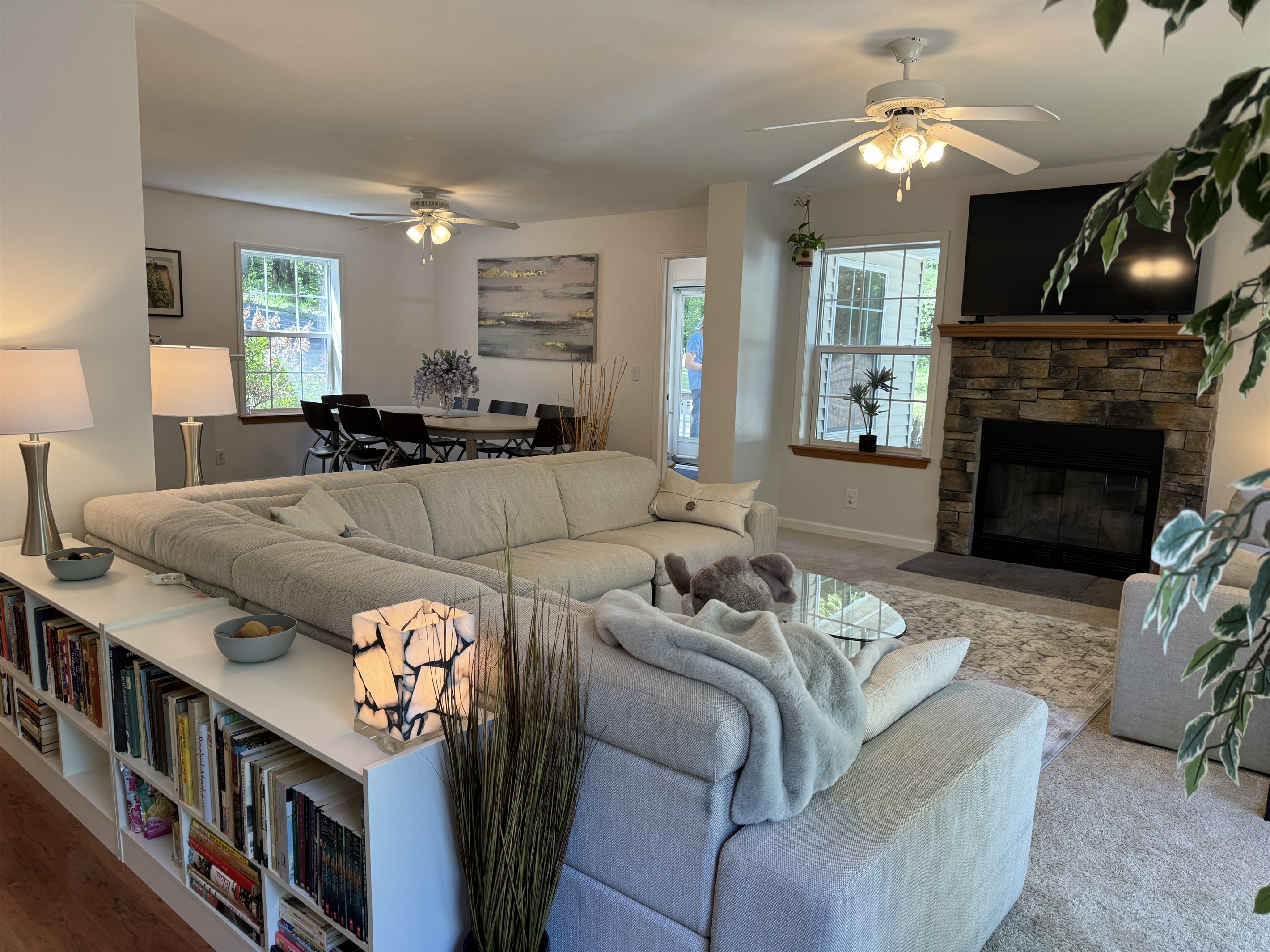 Grab a book and snuggle up on the couch