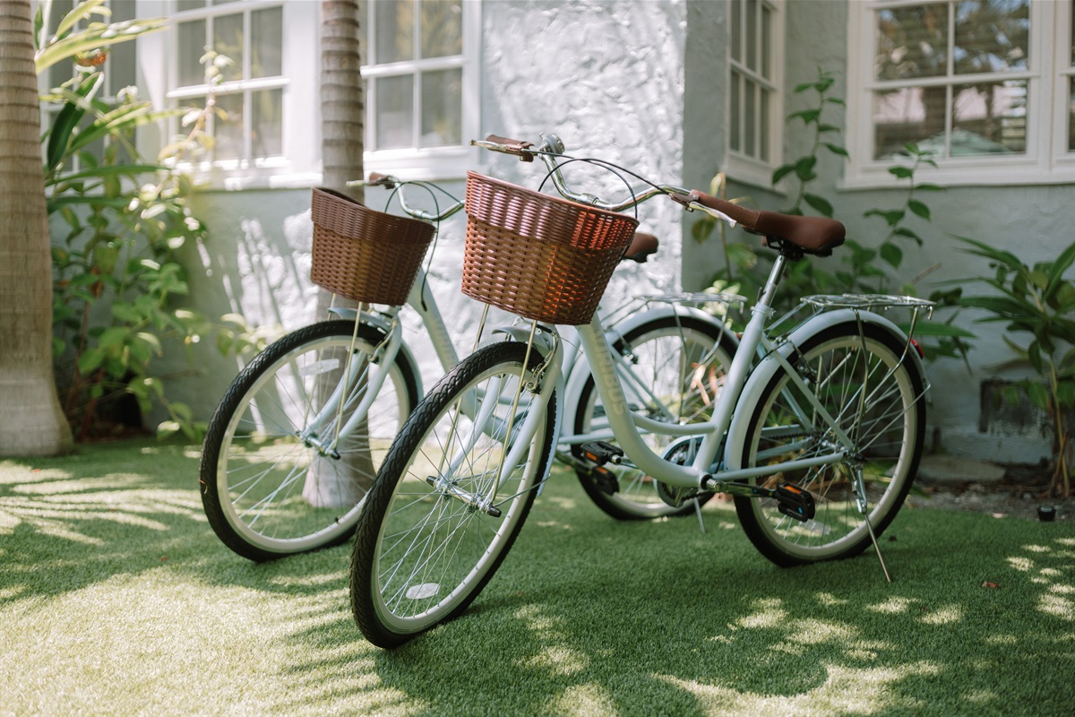 Ready to explore the neighborhood? Hope on one of our three bikes and go for a ride - available on a first-come, first-serve basis.