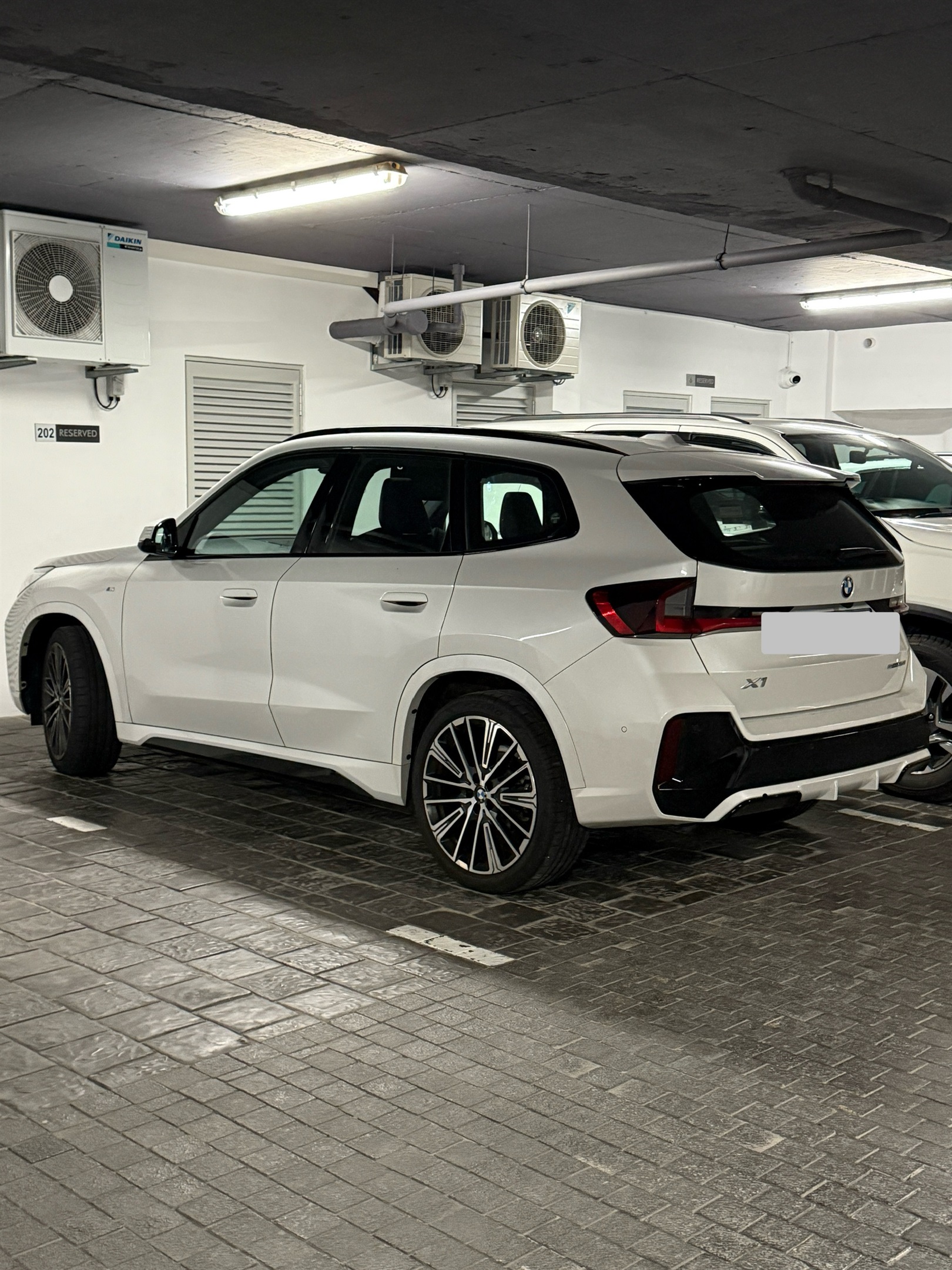 Secure covered garage parking