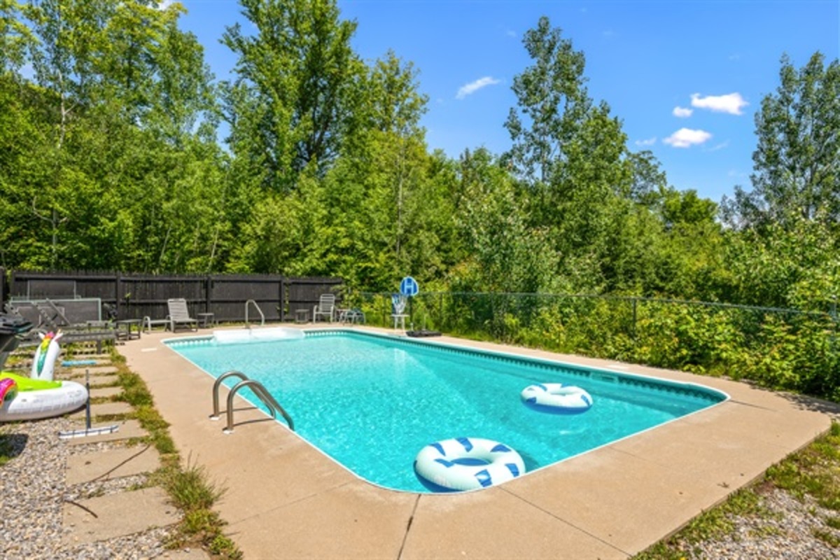 Stretch out poolside and soak up sunny afternoons in a private outdoor space made for unwinding together.