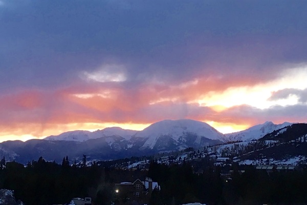 Sunset from our condo and deck