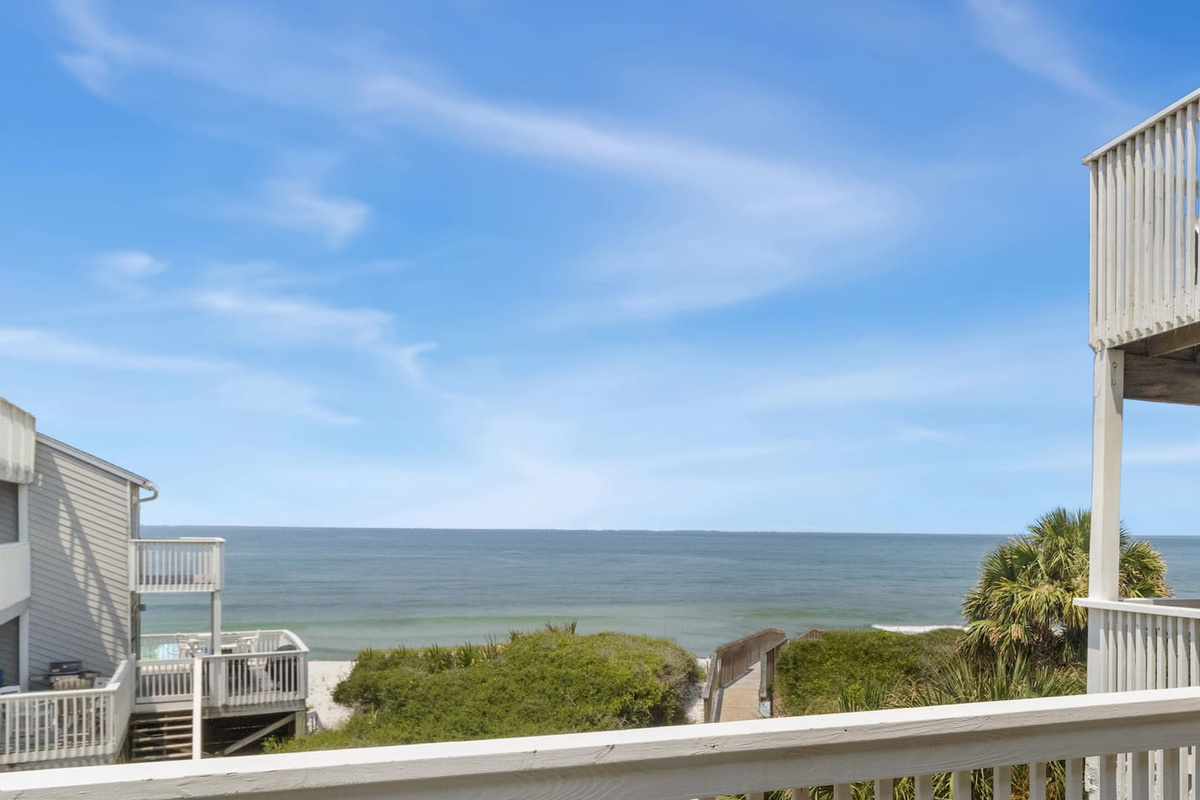 You're 16 steps from the Gulf &mdash; and the view looks exactly like this from your private deck.