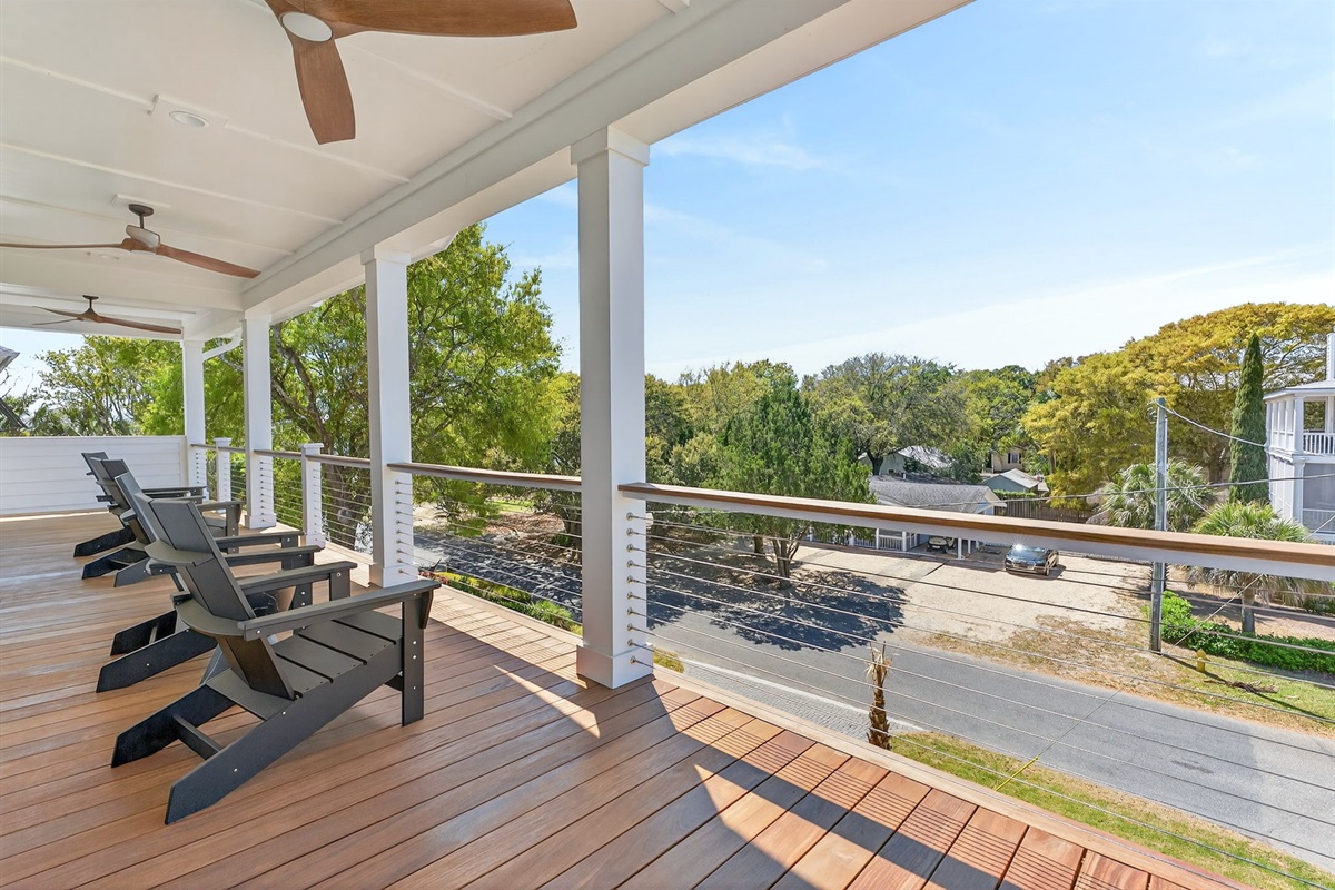 Front Porch | On Beach Time | 6 30th Ave, Isle of Palms, SC | IOP Escapes