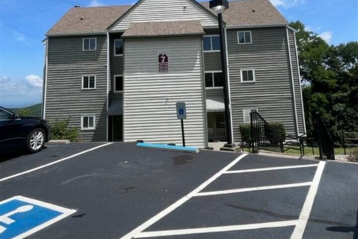 Handicapped parking in front