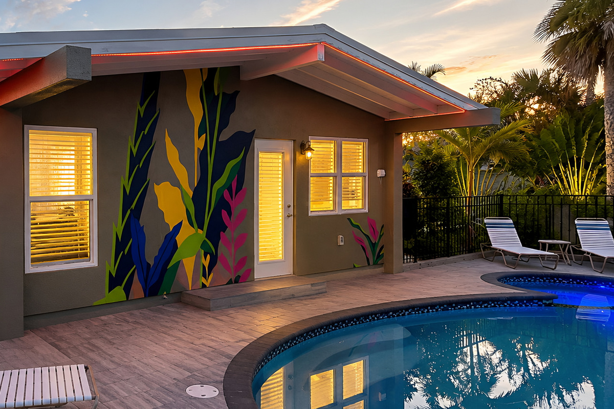 Large Heated Salt Water Pool and Spa at AMI Beach Lagoon
