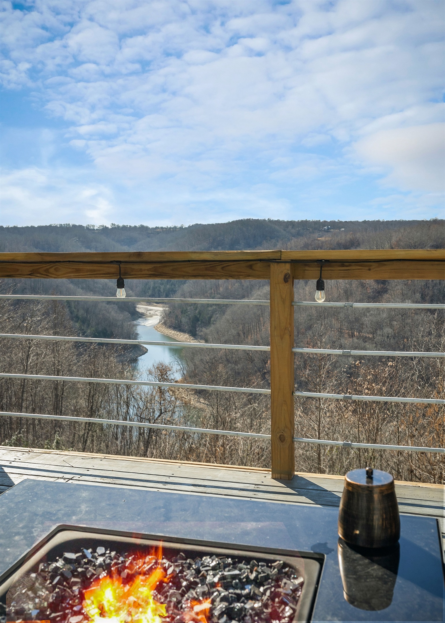 Firepits on both levels for that extra ambiance