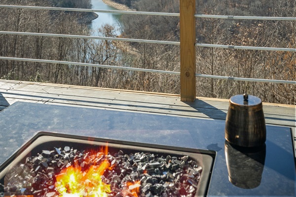 Firepits on both levels for that extra ambiance