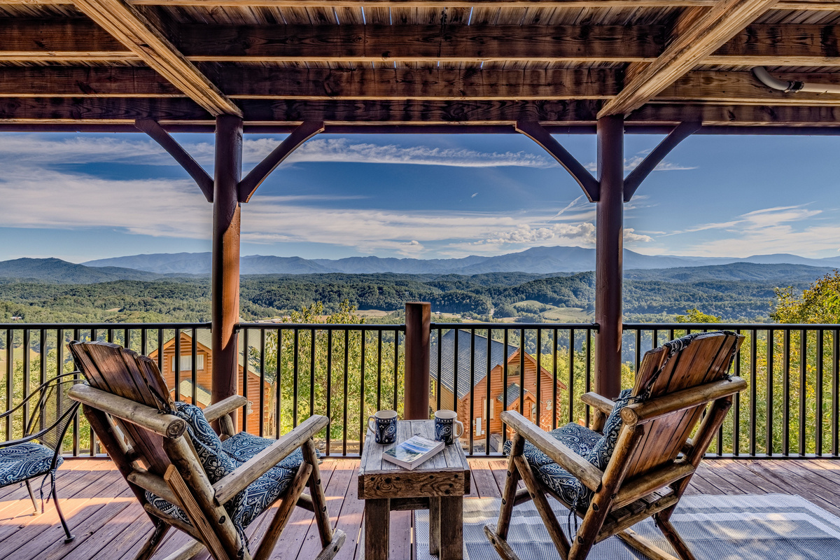 Imagine taking in those Smoky Mountain Vistas while sipping your morning coffee