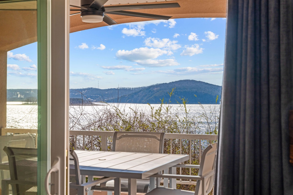 Lake scenery just outside your door.