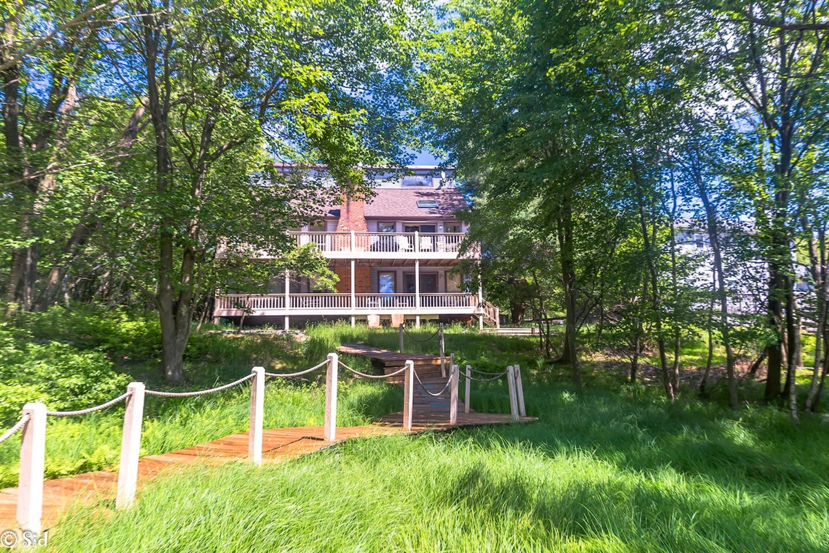 View of house from boardwalk