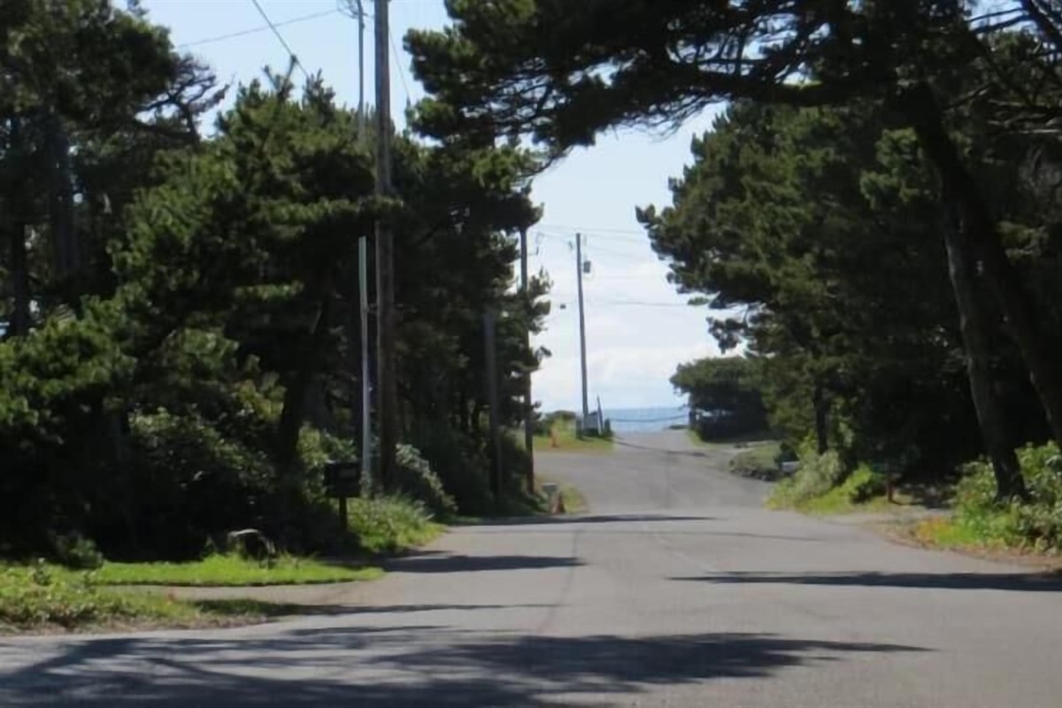 ocean view from the street