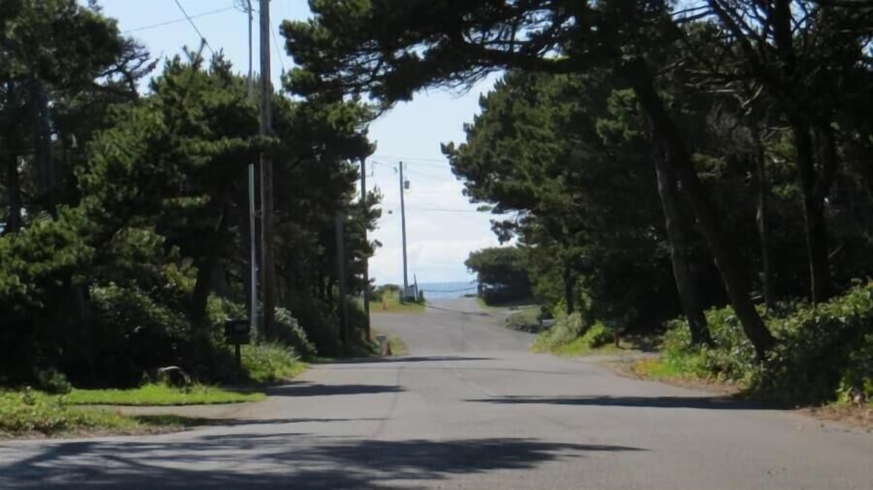 ocean view from the street
