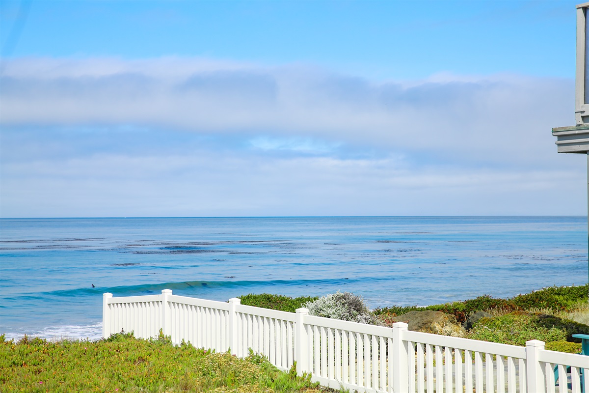 View of the blue ocean