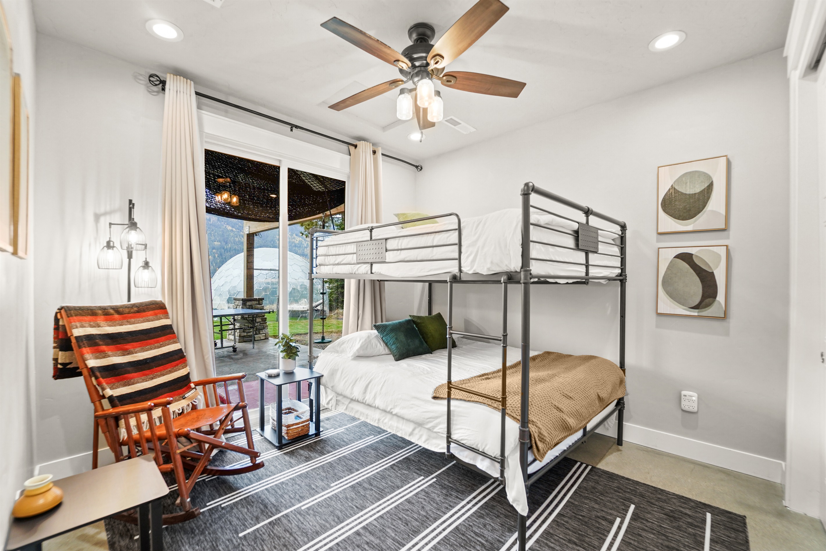 Bed #4 offers comfort and privacy for a restful stay.