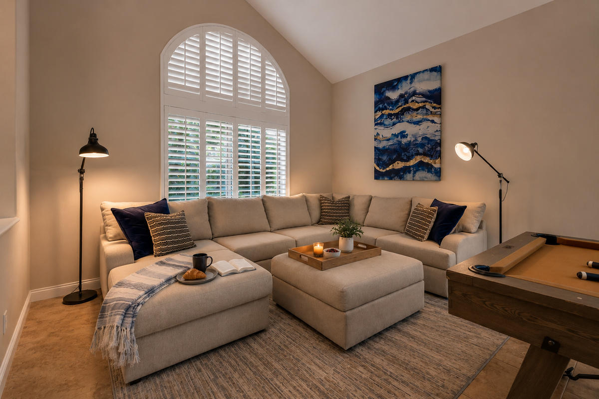 Enjoy a quiet night reading and relaxing 