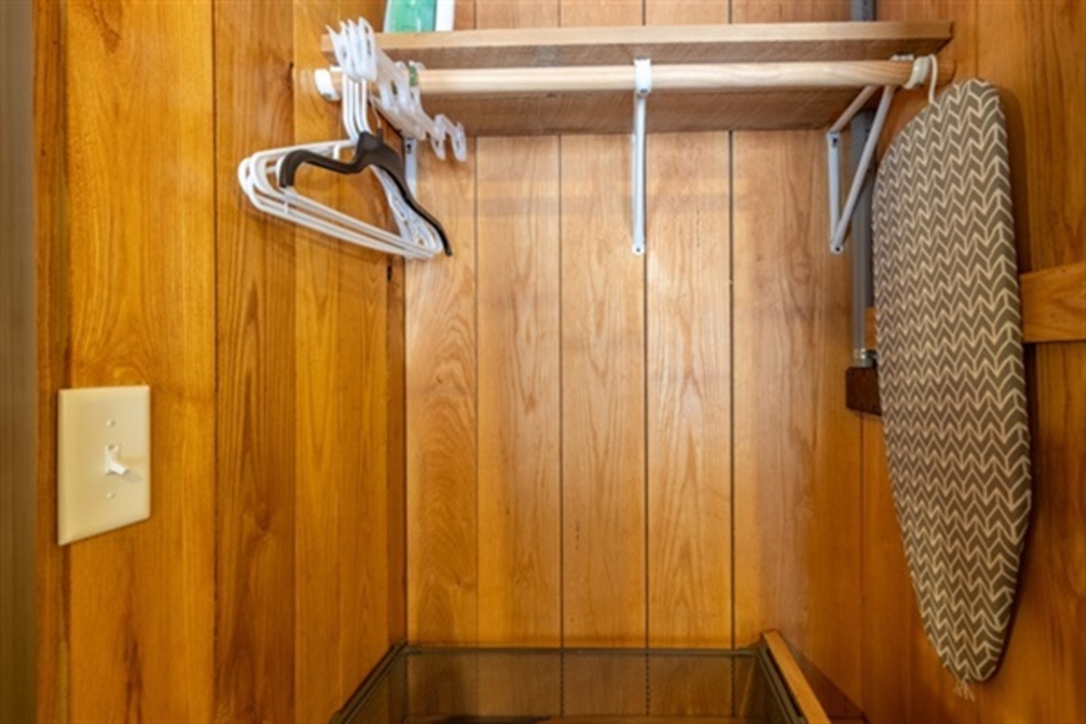 Ample Wardrobe Space in the Bedroom with iron