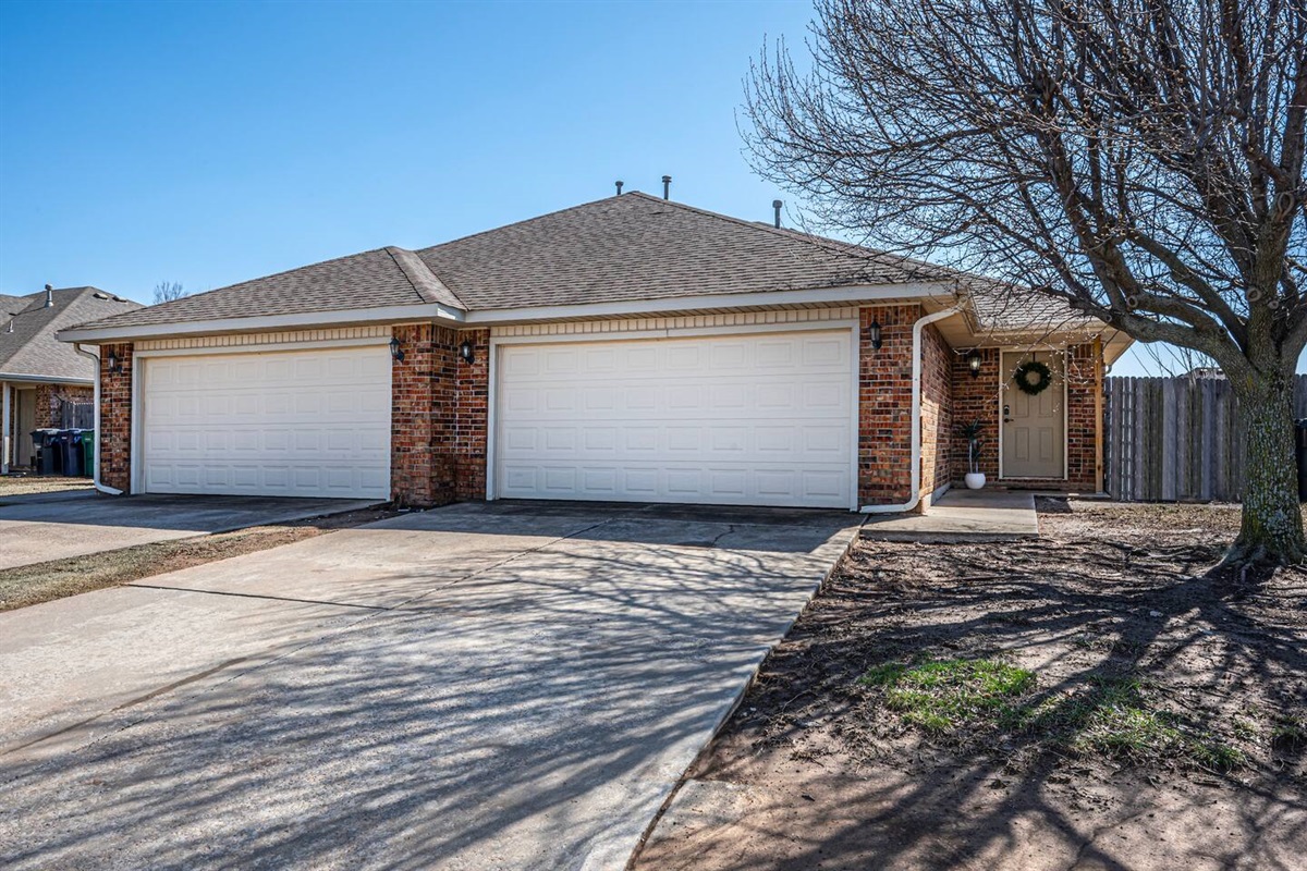 Stylish, classic brick exterior with plenty of off street parking.