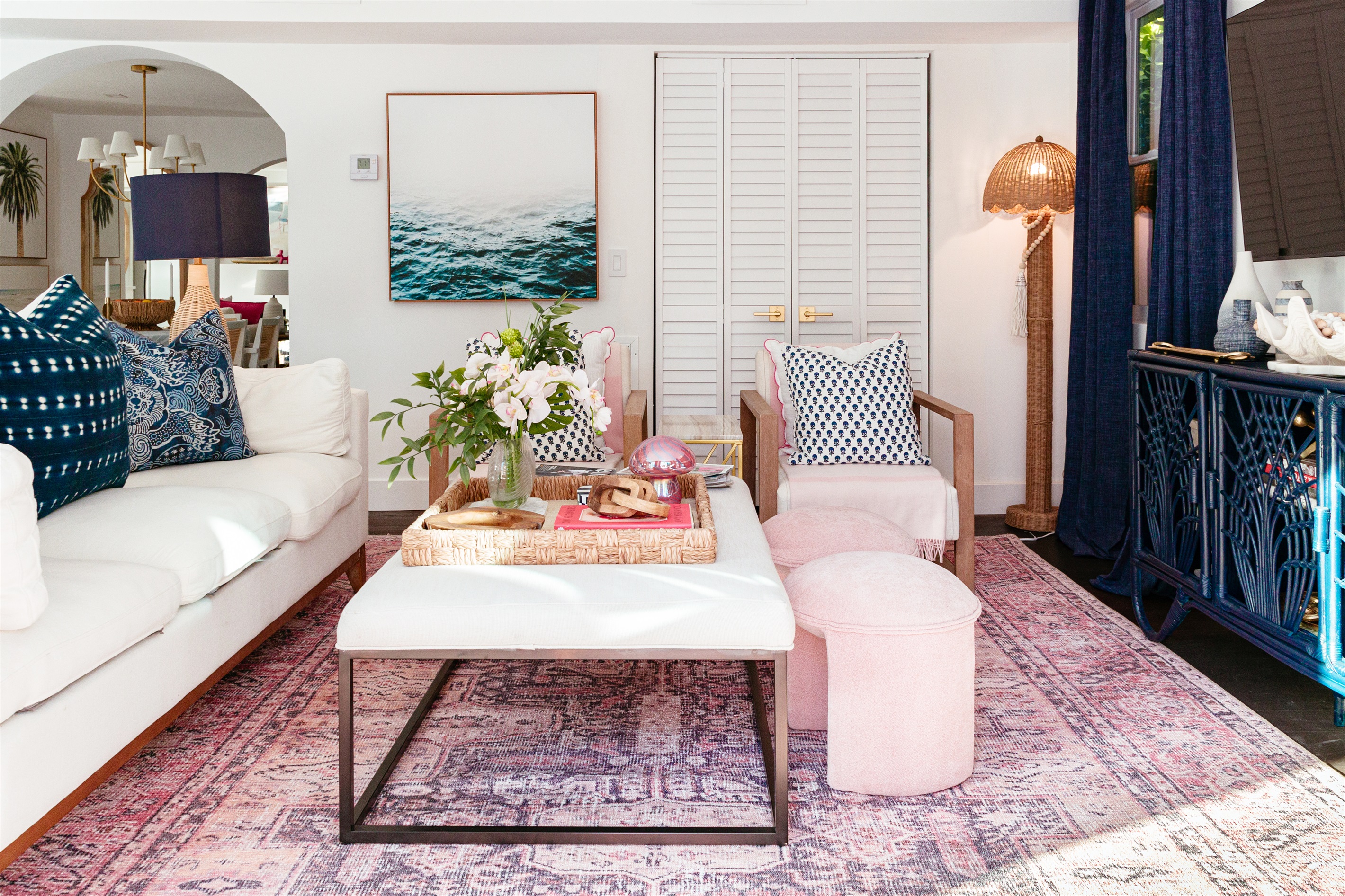 Adjacent to the bar and dining area is the living room, where you can unwind on our comfortable seating.