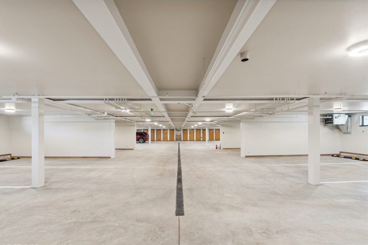 Covered parking garage for your convenience