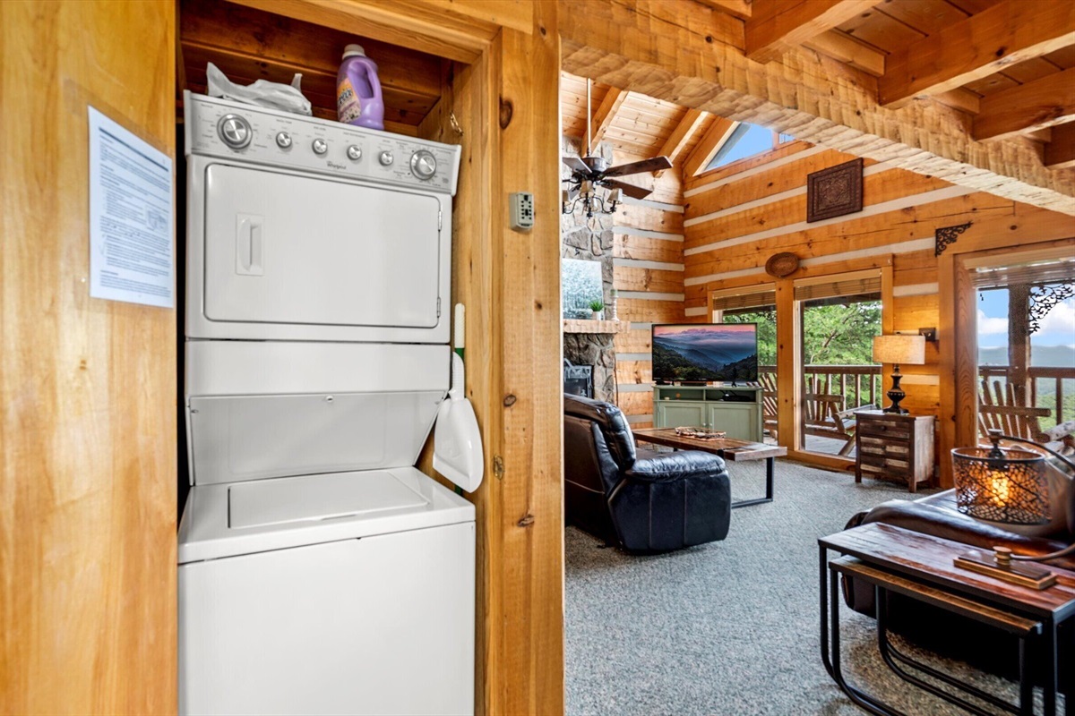 Washer and Dryer for your convience.