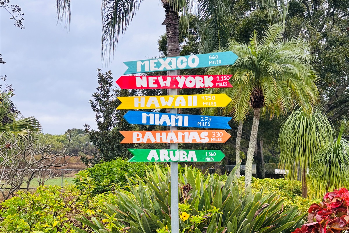 Directional Signs at Pool Area