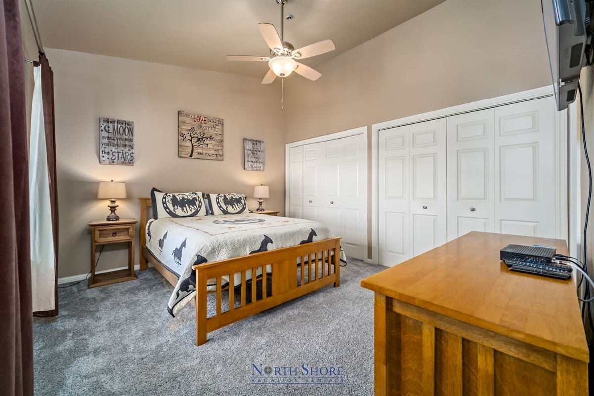Queen Bed in Master Bedroom
