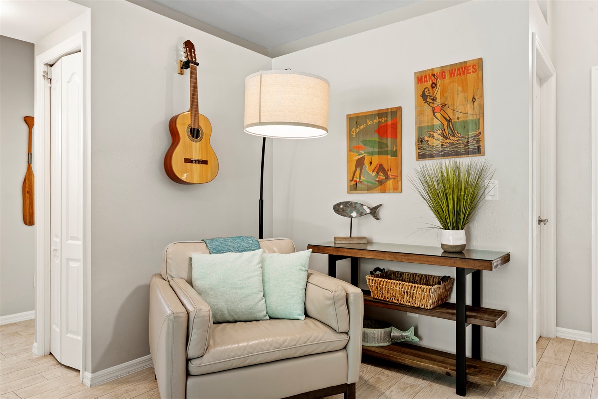 Designer decorated with everything you could possibly need