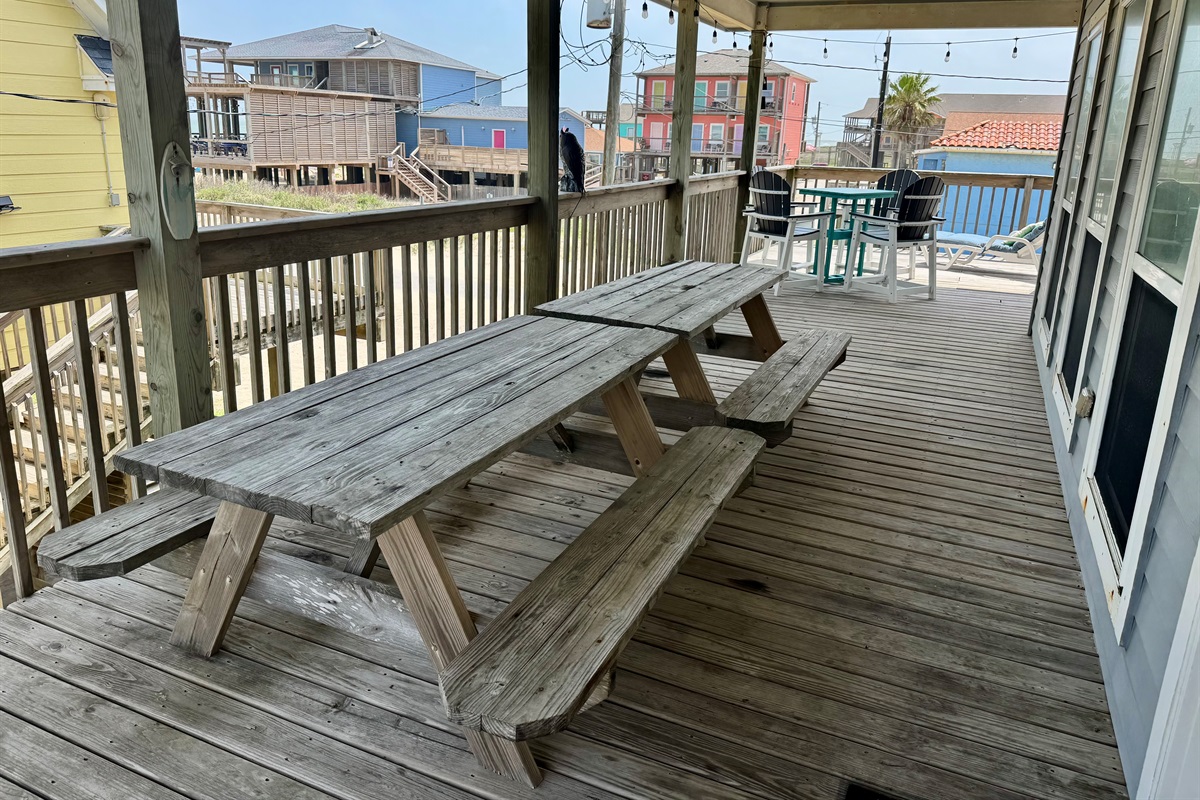Plenty of space on the deck for entertaining and gathering