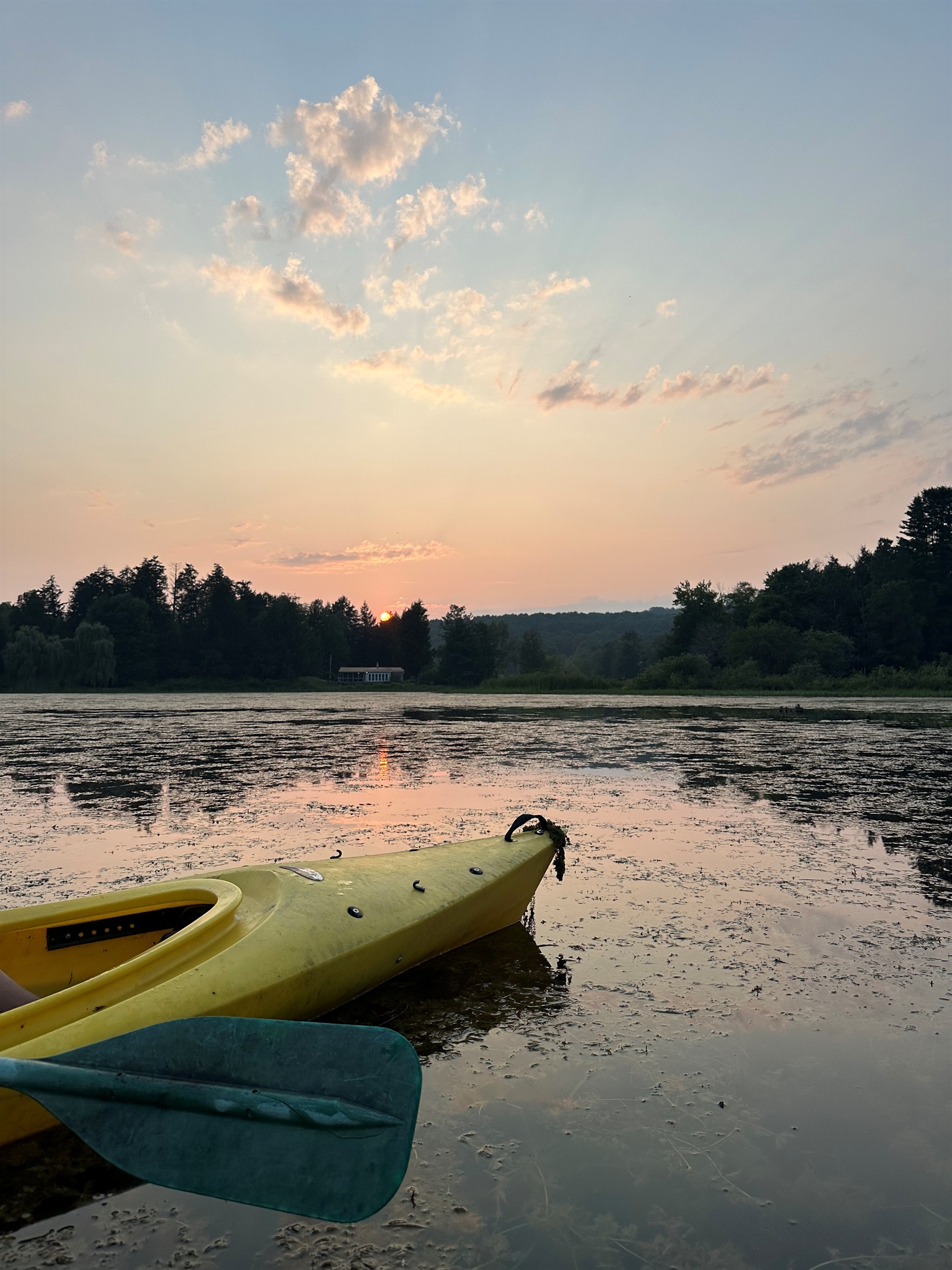 Sunset paddle on Goodyear Lake